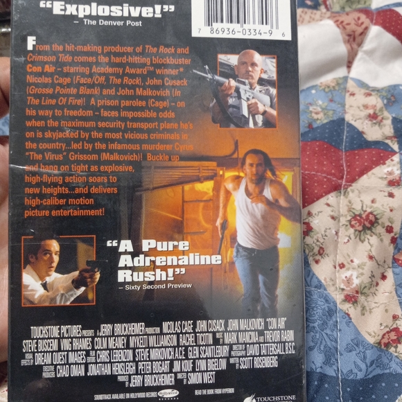 1995 Con Air Vhs New And Sealed - Picture 2 of 5